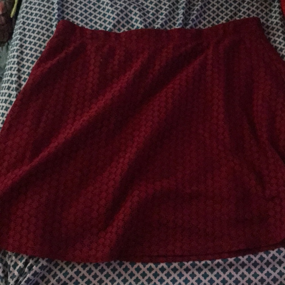 Maroon skirt